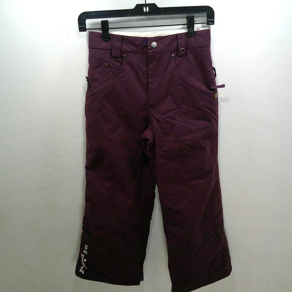 Burton Burgandy Wrangler Dry Ride Snowboard Ski Winter Cargo Style Pants Size M
